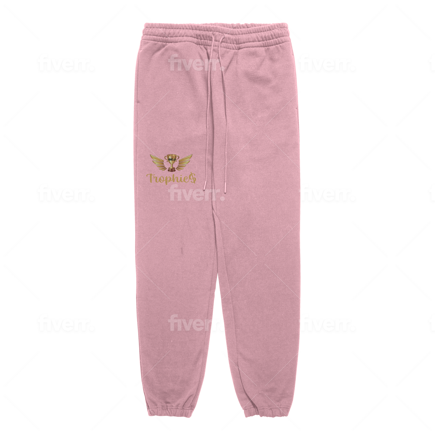 Trophies Pink Crop Top Set (Womens)