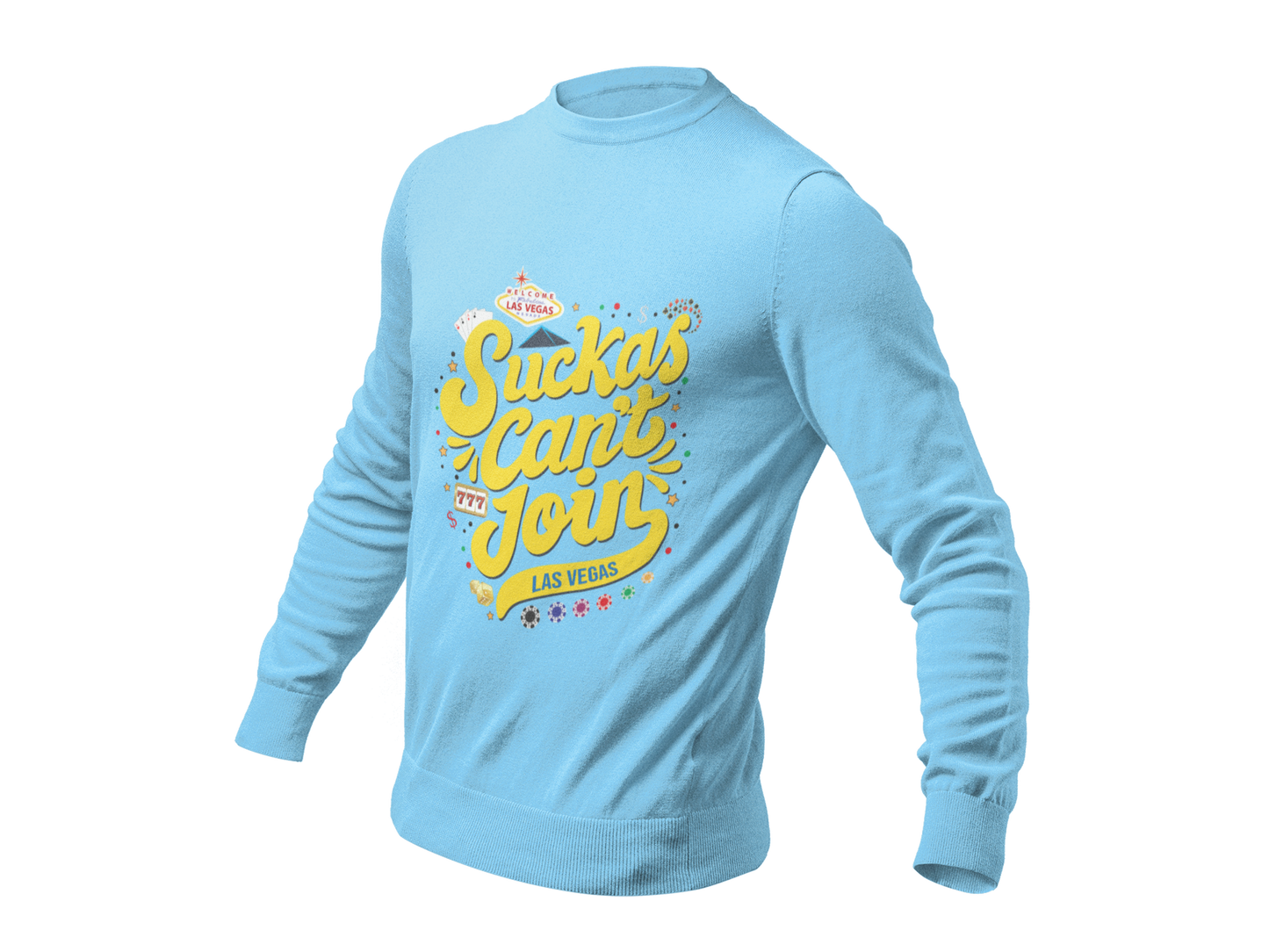 Long-sleeve Las Vegas SCJ tee (Yellow letters)