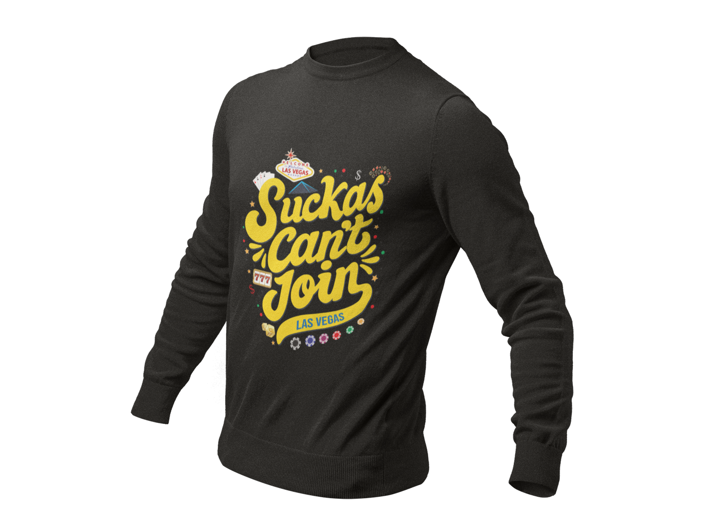 Long-sleeve Las Vegas SCJ tee (Yellow letters)