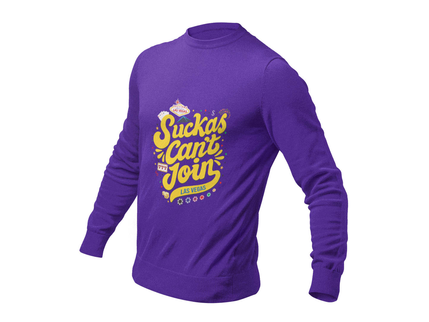 Long-sleeve Las Vegas SCJ tee (Yellow letters)