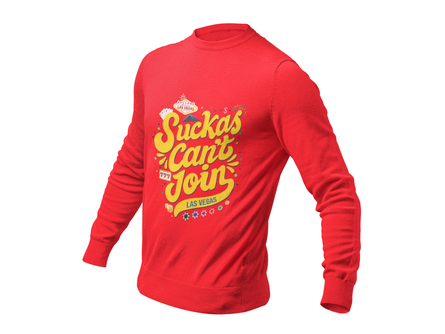 Long-sleeve Las Vegas SCJ tee (Yellow letters)