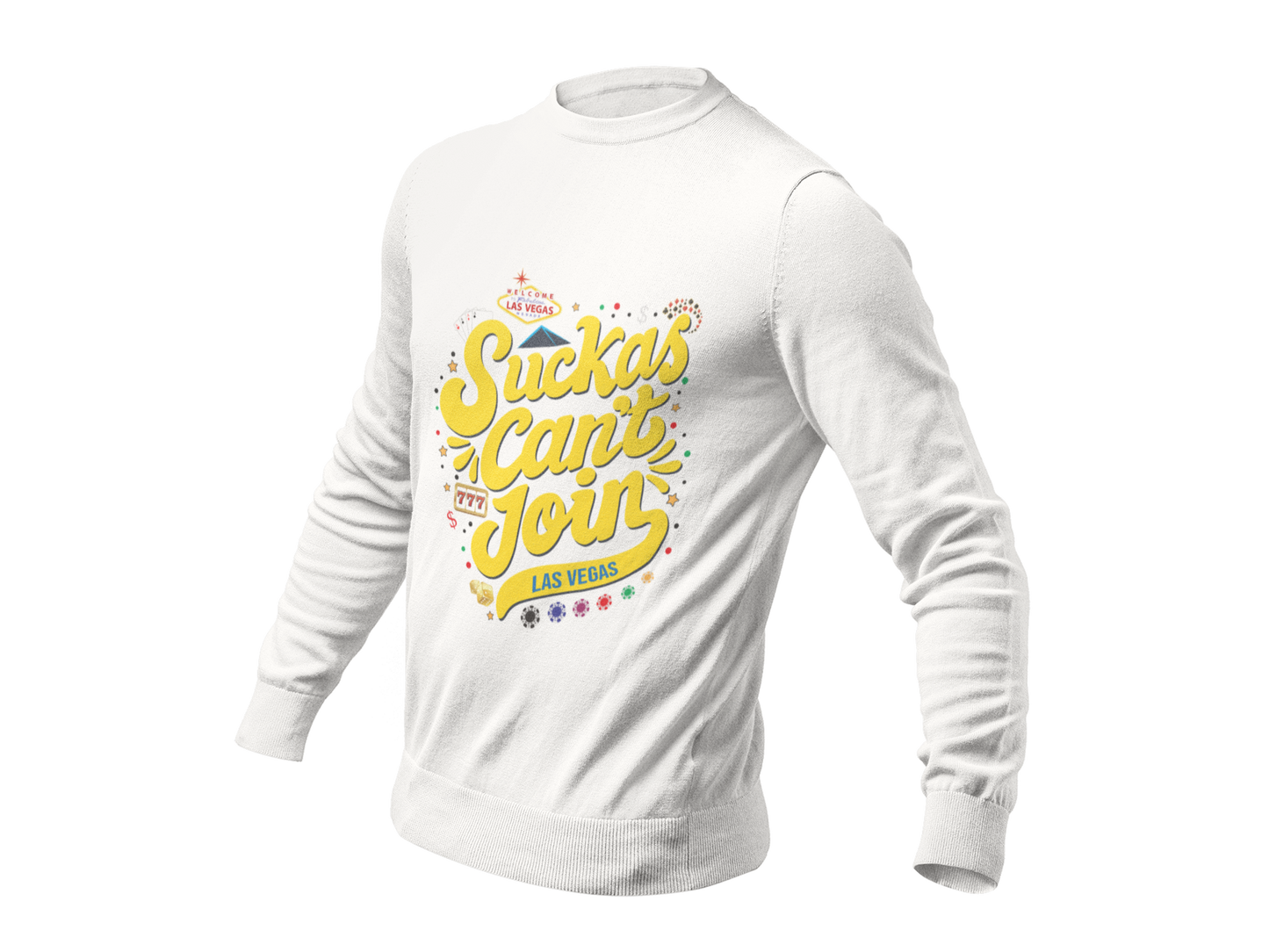 Long-sleeve Las Vegas SCJ tee (Yellow letters)