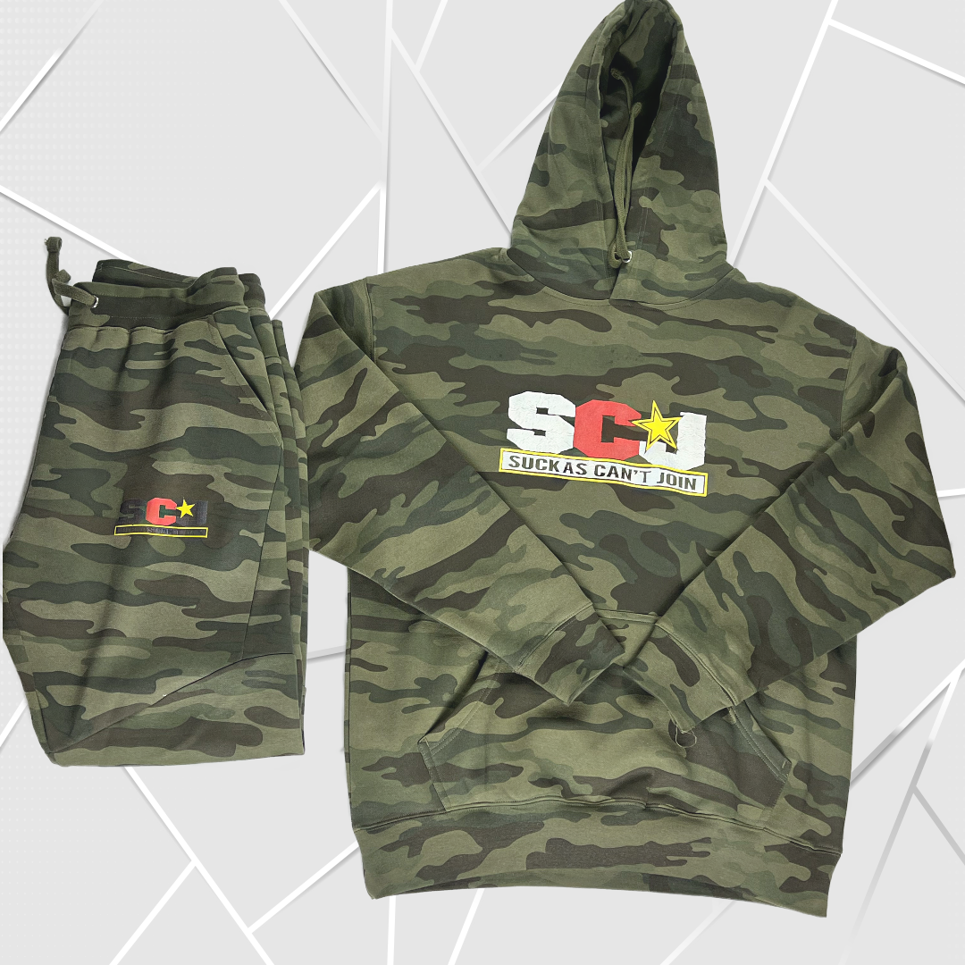 Army Fatigue Hoodie set